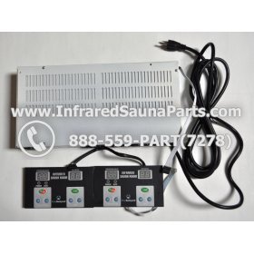 COMPLETE CONTROL POWER BOX WITH CONTROL PANEL - COMPLETE CONTROL POWER BOX HEALTHLAND INFRARED SAUNA STYLE 1 WITH TWO CONTROL PANELS 1