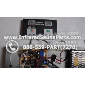 COMPLETE CONTROL POWER BOX WITH CONTROL PANEL - COMPLETE CONTROL POWER BOX LUX INFRARED SAUNA STYLE 2 WITH ONE CONTROL PANEL 14