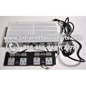 COMPLETE CONTROL POWER BOX WITH CONTROL PANEL - COMPLETE CONTROL POWER BOX WATERSTAR INFRARED SAUNA STYLE 1 WITH TWO CONTROL PANELS 2