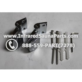 DOOR HINGES - GLASS DOOR HINGE STYLE 7 COMPLETE SET 10