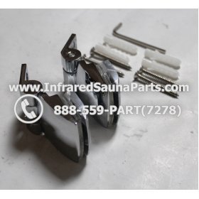 DOOR HINGES - GLASS DOOR HINGE STYLE 7 COMPLETE SET 1