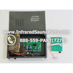 COMPLETE CONTROL POWER BOX WITH CONTROL PANEL - COMPLETE CONTROL POWER BOX 110V  120V  220V WITH 8 CIRCUIT BOARD PINS WITH TWO CONTROL PANELS IN GREEN 3