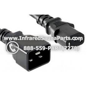 PLUG IN WIRES - PLUG IN WIRE 6ft IEC C20 to C19 123 SJT 20AMP 2