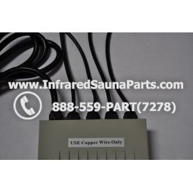 COMPLETE CONTROL POWER BOX 220V / 240V - COMPLETE CONTROL POWER BOX 220V / 240V SUNTECH INFRARED SAUNA WITH 8 HEATER PLUGS v2 4