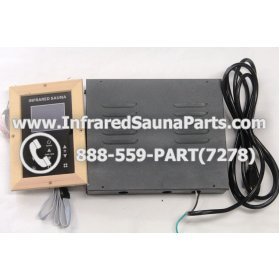 COMPLETE CONTROL POWER BOX WITH CONTROL PANEL - COMPLETE CONTROL POWER BOX ENLIGHTEN INFRARED SAUNA WITH DIGITAL HEAT LEVEL CONTROL WITH ONE CONTROL PANEL 110V / 120V STYLE 1 7