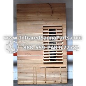 WOOD SAUNA WALLS - HEMLOCK WOOD SAUNA PANEL ( 72.5" x 44.8" ) 3