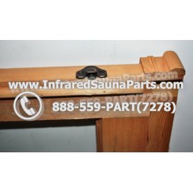 WOOD SAUNA WALLS - HEMLOCK WOOD SAUNA PANEL WITH GLASS ( 24" x 71" ) 4