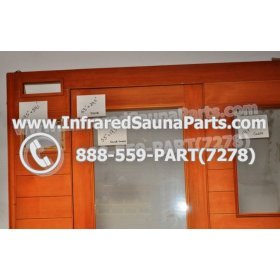 WOOD SAUNA WALLS - HEMLOCK WOOD SAUNA PANEL + DOOR ( 69.5" x 59.1" ) 3