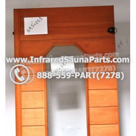 WOOD SAUNA WALLS - HEMLOCK WOOD SAUNA PANEL WITH GLASS ( 69.5" x 23.5" ) 3