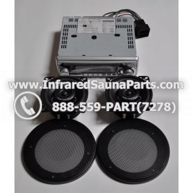 COMPLETE STEREO + SPEAKERS + COVERS - COMPLETE STEREO SYSTEM CD-2000 WITH 2 SPEAKERS 2