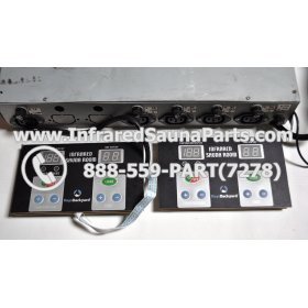 COMPLETE CONTROL POWER BOX WITH CONTROL PANEL - COMPLETE CONTROL POWER BOX JOSEN INFRARED SAUNA STYLE 2 WITH TWO CONTROL PANELS 3