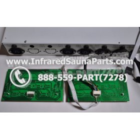 COMPLETE CONTROL POWER BOX WITH CONTROL PANEL - COMPLETE CONTROL POWER BOX GAIA INFRARED SAUNA STYLE 1 WITH TWO CONTROL PANELS 3