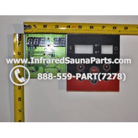 CIRCUIT BOARDS WITH  FACE PLATES - CIRCUIT BOARD WITH FACE PLATE WATERSTAR INFRARED SAUNA  06S085 5