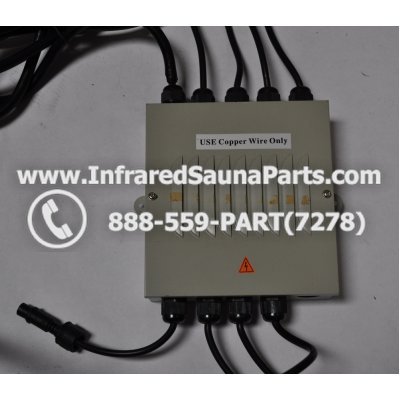 COMPLETE CONTROL POWER BOX 110V / 120V - COMPLETE CONTROL POWER BOX 110V / 120V FED INTERNATIONAL INFRARED SAUNA WITH 8 HEATER PLUGS v2 1