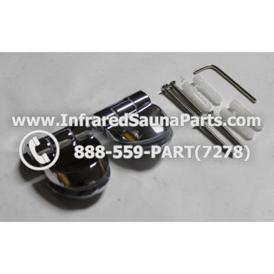 DOOR HINGES - GLASS DOOR HINGE STYLE 6 COMPLETE SET 1