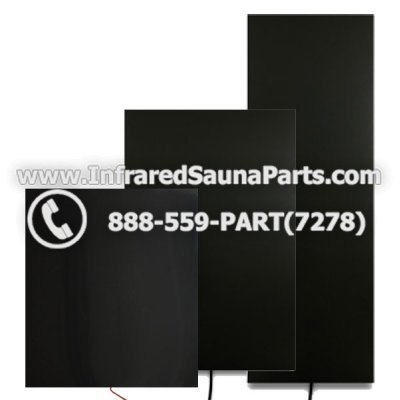 INFRARED SAUNA CARBON HEATERS - Carbon Infrared Sauna Heater / Complete Assembly Heater With Wood Trim - 110/120 - volt power source 1